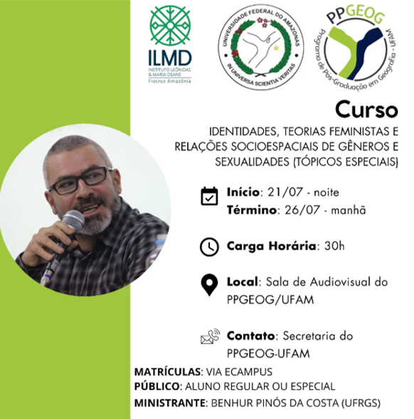 Matrículas abertas para a disciplina PGGEO527 – Tópicos I